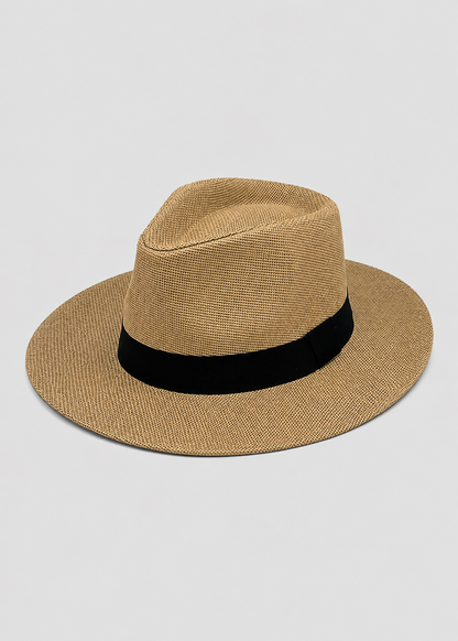 Handcrafted Panama Hat | Unisex Straw Hat | Handwoven Natural Straw | Wide Brim Sun Protection | Steven & Levon