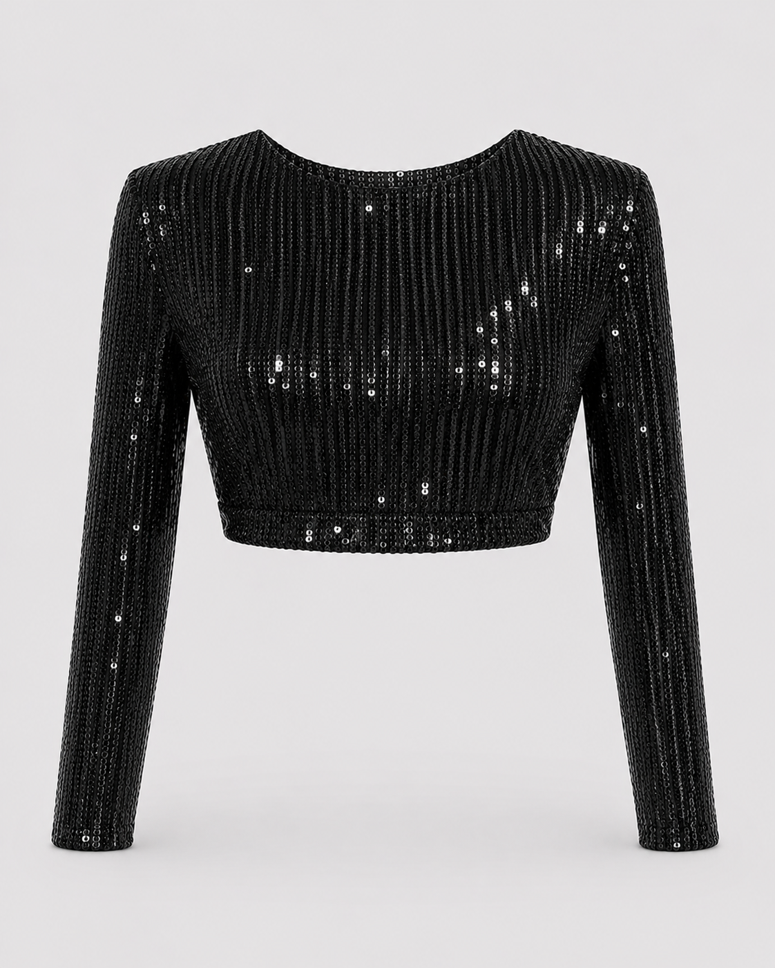 Sequin Cropped Top | Women | Sparkly Party Top | Evening Wear | Steven & Levon