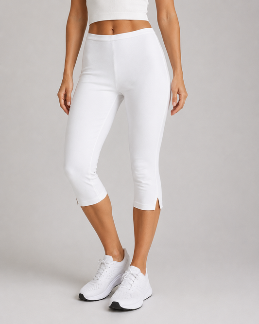 Wynne Capri Pants | Slim Fit | Side Slit Design | Women | Steven & Levon