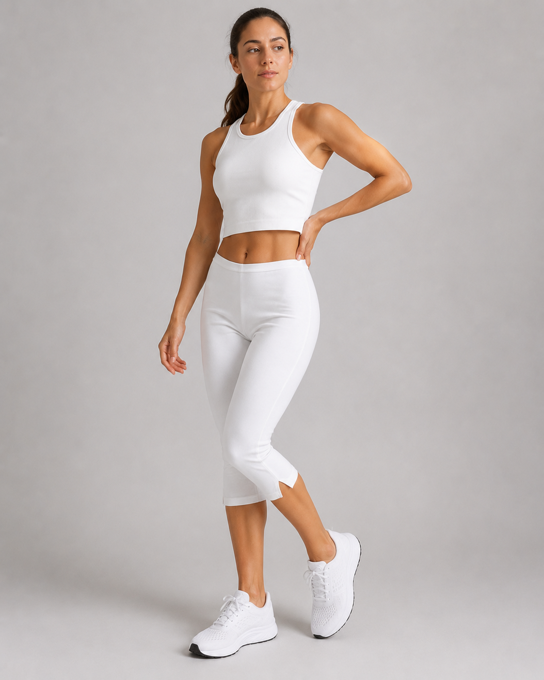 Wynne Capri Pants | Slim Fit | Side Slit Design | Women | Steven & Levon