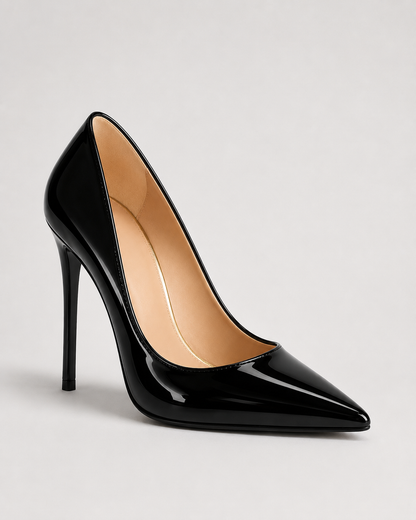 Caurelle Patent Leather Court Heels | Women | Elegant Dress Shoes | Steven & Levon