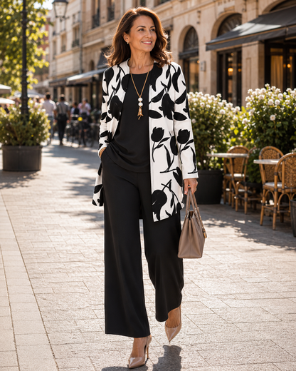 Floral Pants Set | Women | 3 Piece Co-Ord | Elegant Occasion Wear | Steven & Levon