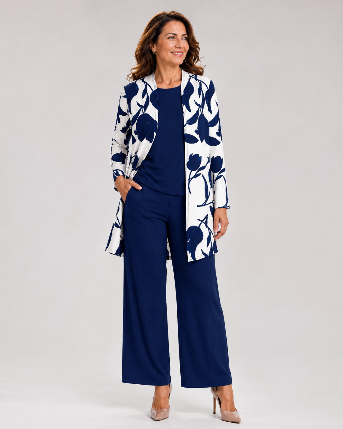 Floral Pants Set | Women | 3 Piece Co-Ord | Elegant Occasion Wear | Steven & Levon