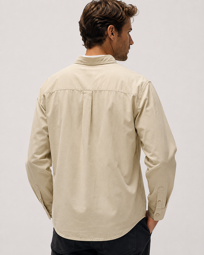 Men's Cotton Casual Shirt | Cotton | Relaxed Fit Button-Up | Everyday Smart Casual | Steven & Levon