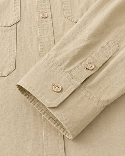 Men's Cotton Casual Shirt | Cotton | Relaxed Fit Button-Up | Everyday Smart Casual | Steven & Levon