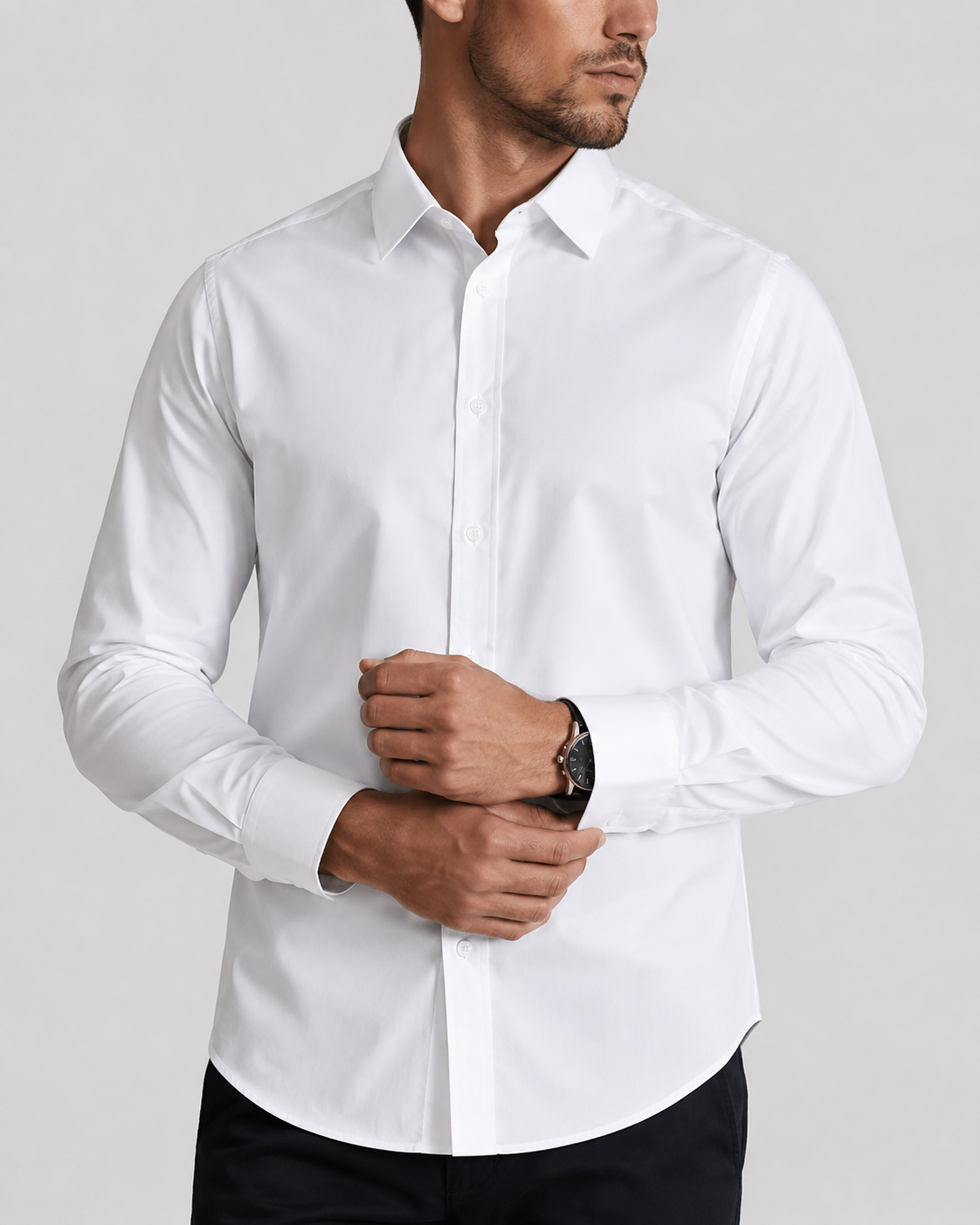 Men's Linen Heritage Shirt | Breathable Blend | Classic Button-Up | Smart Casual Wear | Steven & Levon