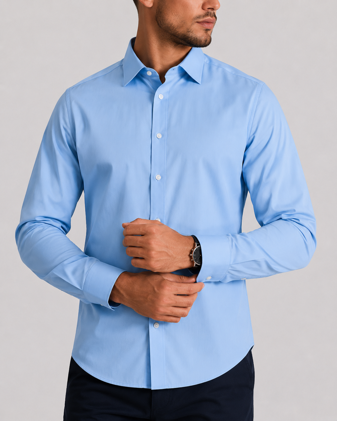 Men's Linen Heritage Shirt | Breathable Blend | Classic Button-Up | Smart Casual Wear | Steven & Levon