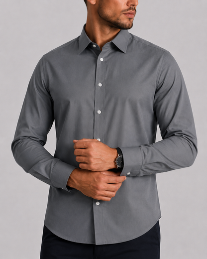 Men's Linen Heritage Shirt | Breathable Blend | Classic Button-Up | Smart Casual Wear | Steven & Levon