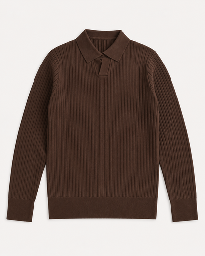 Men's Open Placket Polo Shirt | Breathable Polyester Fabric | Short Sleeve Casual Collared Top | Steven & Levon