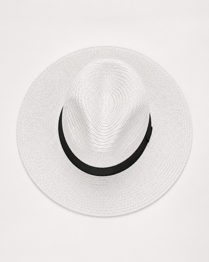 Panama Straw Hat | Unisex Sun Hat | Straw | UPF50+ UV Protection | Foldable Wide Brim Travel Hat | Steven & Levon
