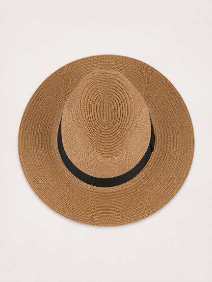 Panama Straw Hat | Unisex Sun Hat | Straw | UPF50+ UV Protection | Foldable Wide Brim Travel Hat | Steven & Levon