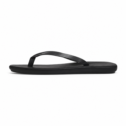 Women's Square Toe Flip Flops | Flat Thong Sandals | Minimalist Slip-On Summer Beach Slides | Steven & Levon