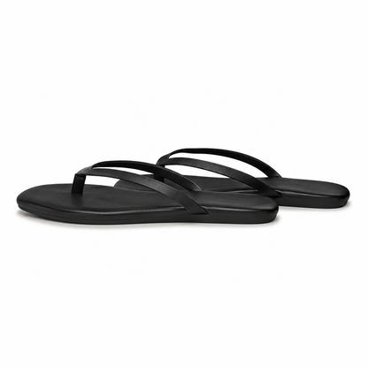 Women's Square Toe Flip Flops | Flat Thong Sandals | Minimalist Slip-On Summer Beach Slides | Steven & Levon