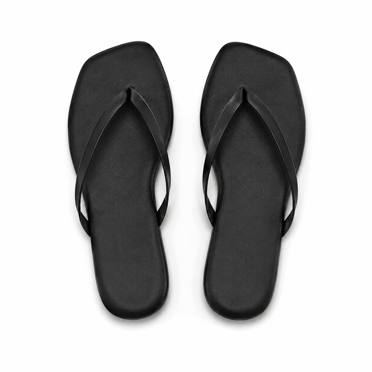 Women's Square Toe Flip Flops | Flat Thong Sandals | Minimalist Slip-On Summer Beach Slides | Steven & Levon