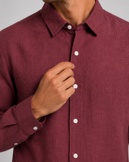 Men's Breathable Linen Shirt | Men | Linen Blend | Lightweight Breathable Casual Summer Button-Up | Steven & Levon