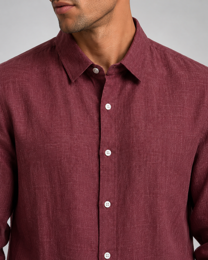 Men's Breathable Linen Shirt | Men | Linen Blend | Lightweight Breathable Casual Summer Button-Up | Steven & Levon