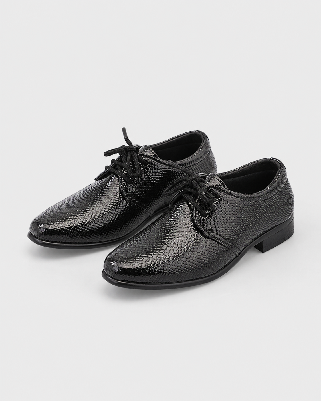Kids Leather Oxford Shoes | Lace-Up Formal School Shoes | Smart Uniform Shoes | Steven & Levon