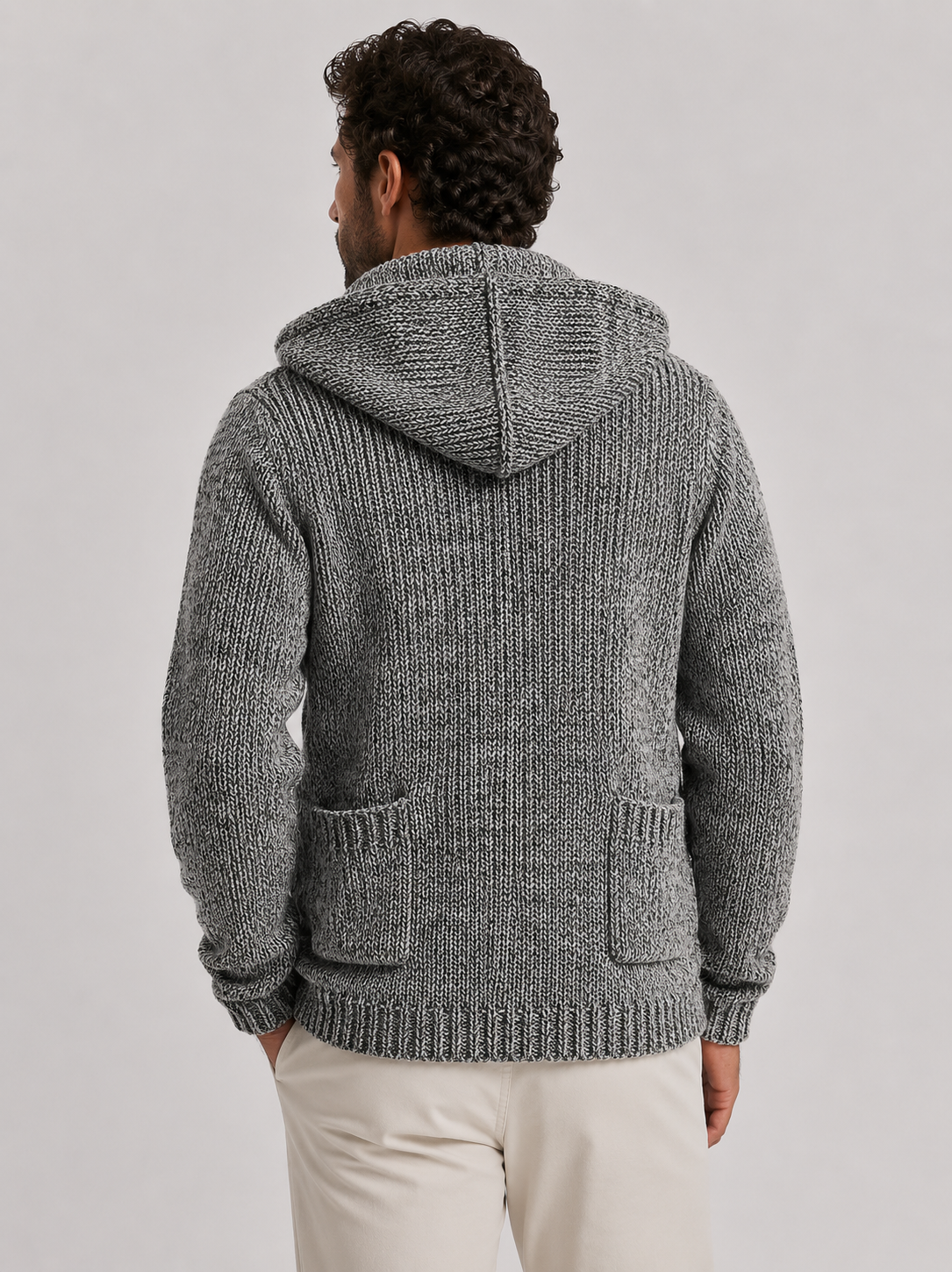 Men’s Knit Cardigan | Toggle Front Closure | Hooded Knitwear Sweater | Casual Layering Piece | Steven & Levon