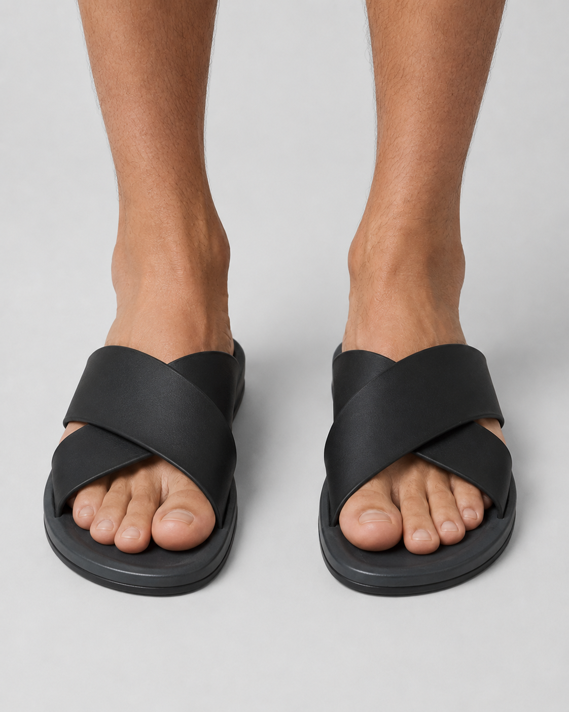 Men’s Minimalist Slip-On Sandals | Casual Comfort Slides | Lightweight Everyday Footwear | Steven & Levon