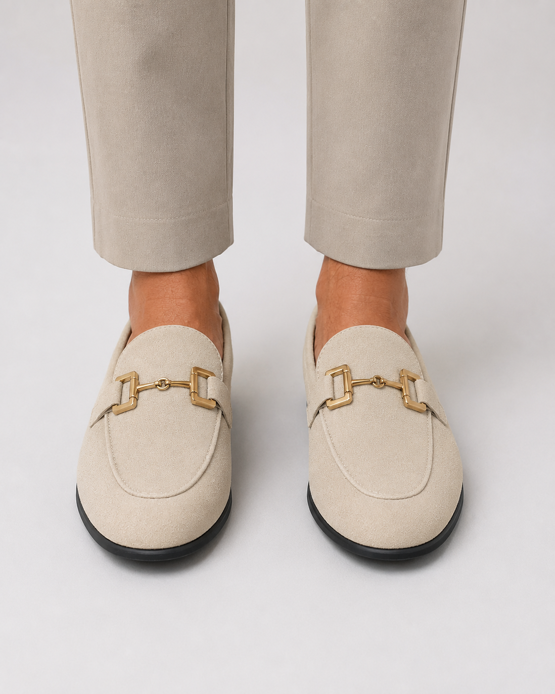 Men’s Slip-On Metal Detail Loafers | Formal Comfort Shoes | Steven & Levon