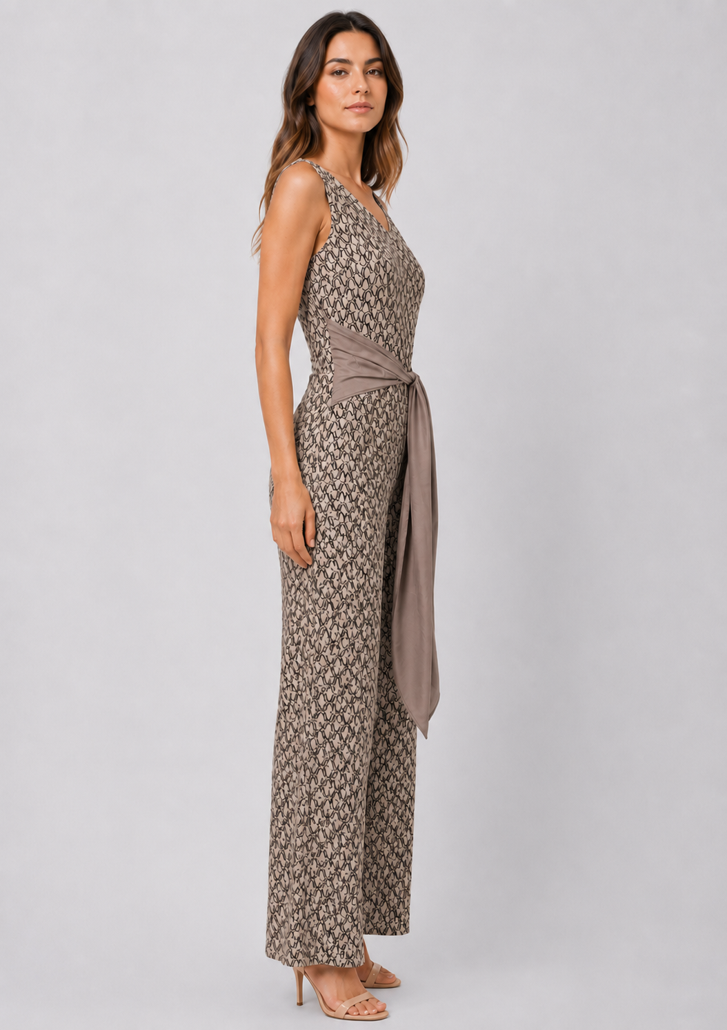Ideal Elegant Jumpsuit | Women | Lightweight Polyester Fabric | Wide-Leg One-Piece | Smart Casual & Occasion Wear | Steven & Levon