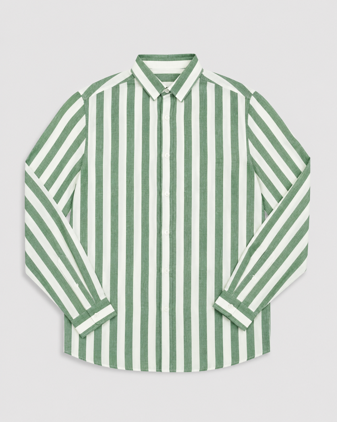 Men's Striped Long Sleeve Shirt | Breathable Button-Up Casual Shirt | Polyester Fiber | Lightweight Summer Wear | Steven & Levon