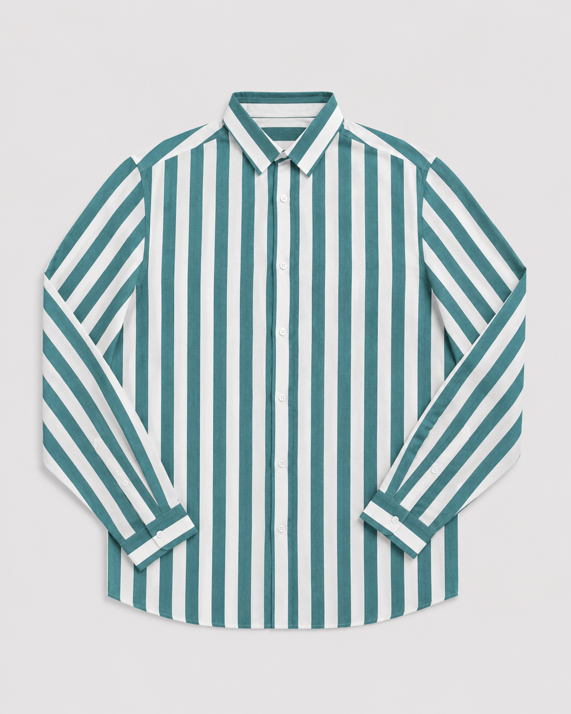Men's Striped Long Sleeve Shirt | Breathable Button-Up Casual Shirt | Polyester Fiber | Lightweight Summer Wear | Steven & Levon