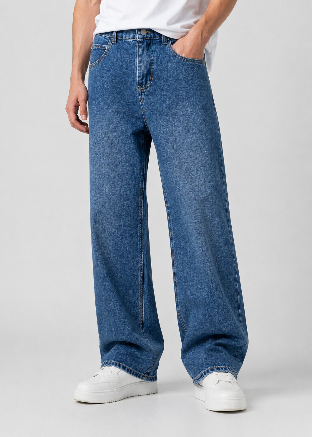 Men’s Loose Fit Straight Leg Jeans | Denim | Relaxed Full Length Casual Everyday Wear | Steven & Levon