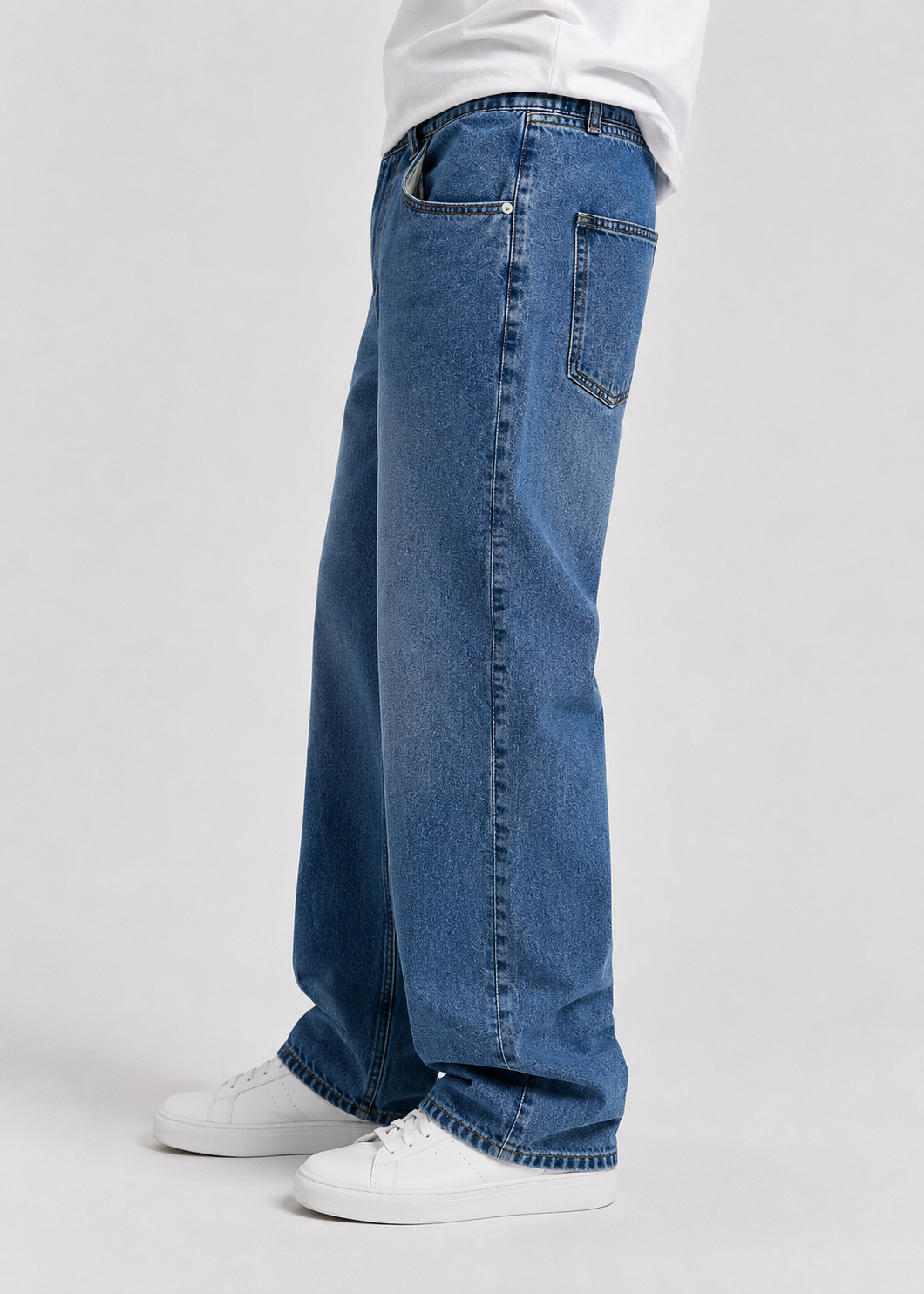 Men’s Loose Fit Straight Leg Jeans | Denim | Relaxed Full Length Casual Everyday Wear | Steven & Levon