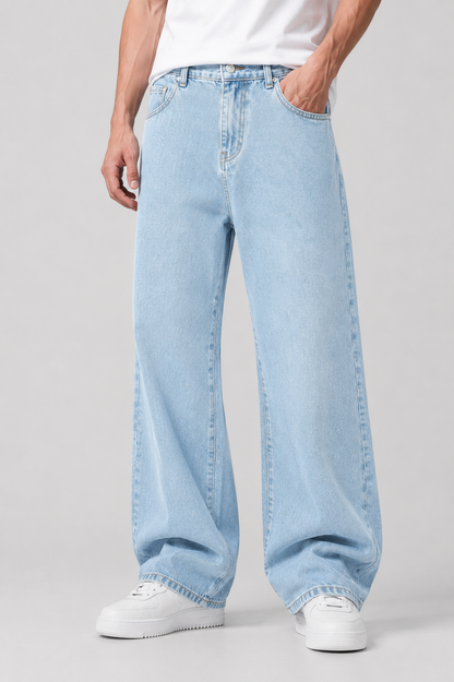 Men’s Loose Fit Straight Leg Jeans | Denim | Relaxed Full Length Casual Everyday Wear | Steven & Levon