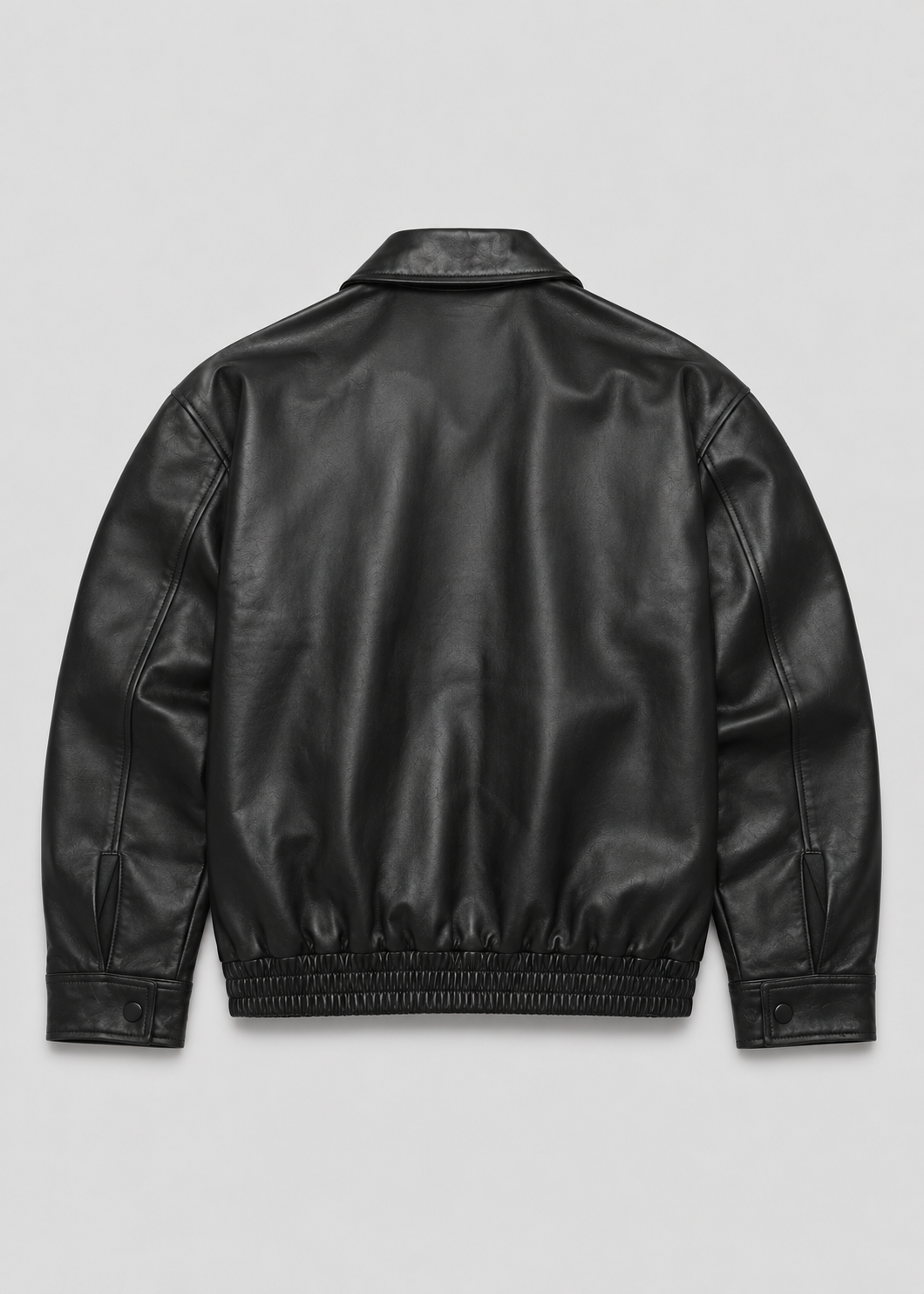 Men's Leather Bomber Jacket | Genuine Leather | Zip Front, Elastic Hem Casual Outerwear | Steven & Levon