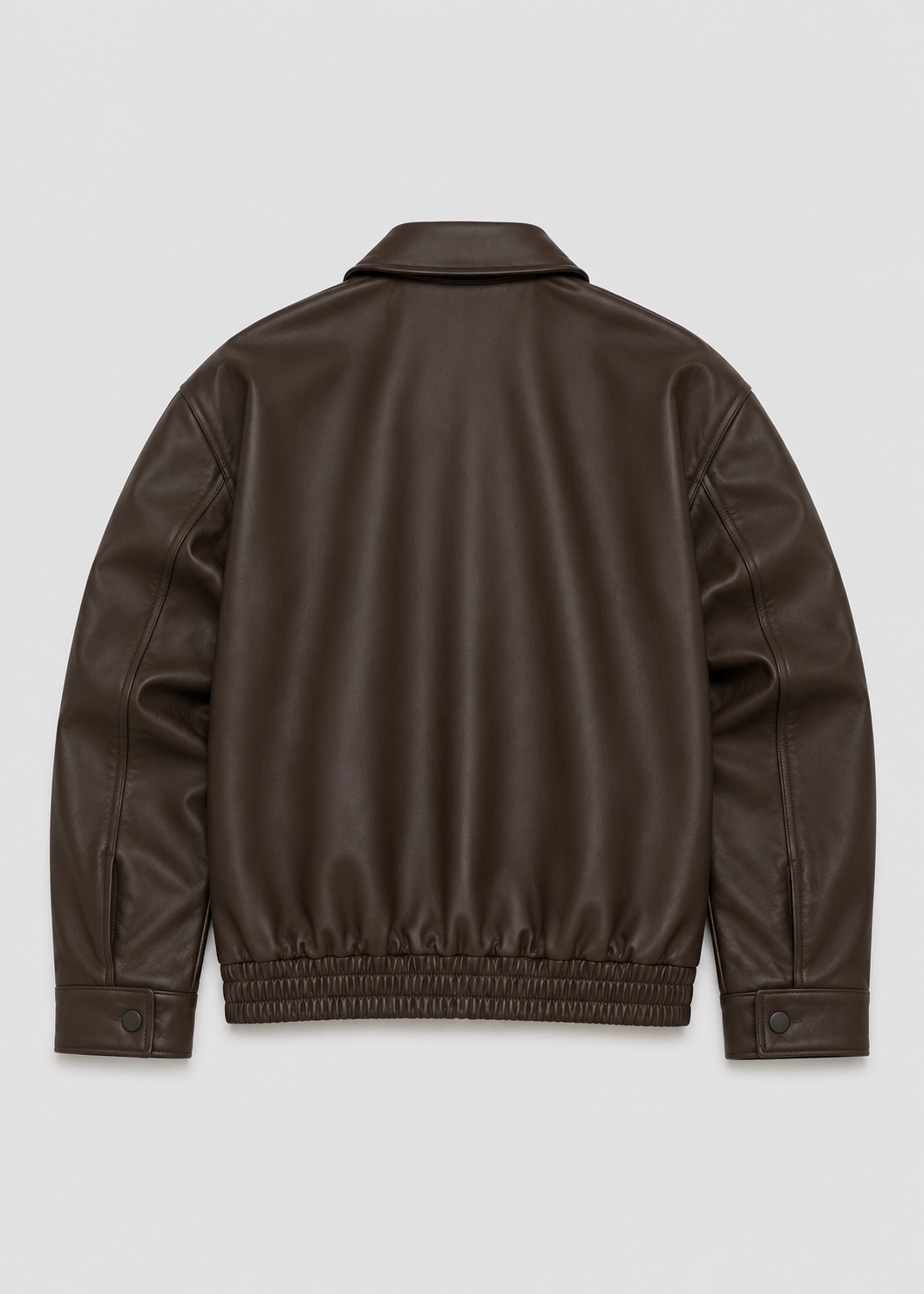 Men's Leather Bomber Jacket | Genuine Leather | Zip Front, Elastic Hem Casual Outerwear | Steven & Levon