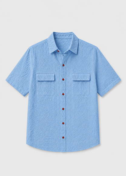 Leo Cotton Linen Shirt | Men | Breathable Casual Button Up | Steven & Levon