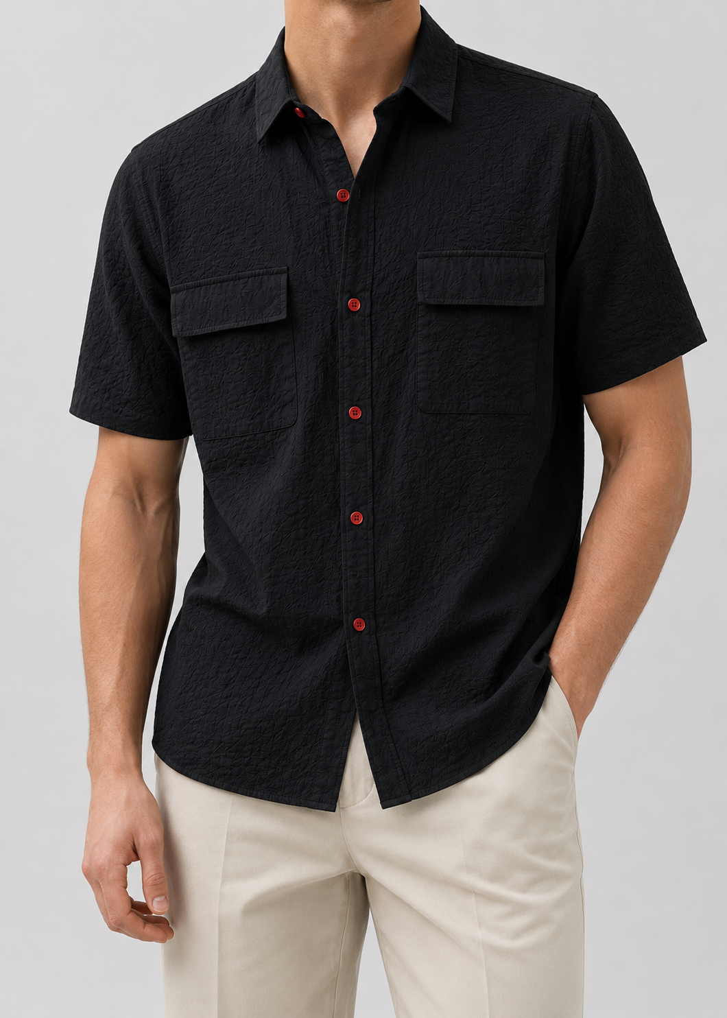 Leo Cotton Linen Shirt | Men | Breathable Casual Button Up | Steven & Levon