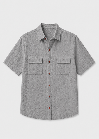 Leo Cotton Linen Shirt | Men | Breathable Casual Button Up | Steven & Levon
