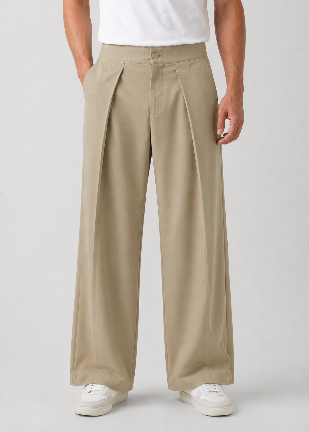 Men's Casual Linen Trousers | Wide Leg Lightweight Breathable Pants | Steven & Levon