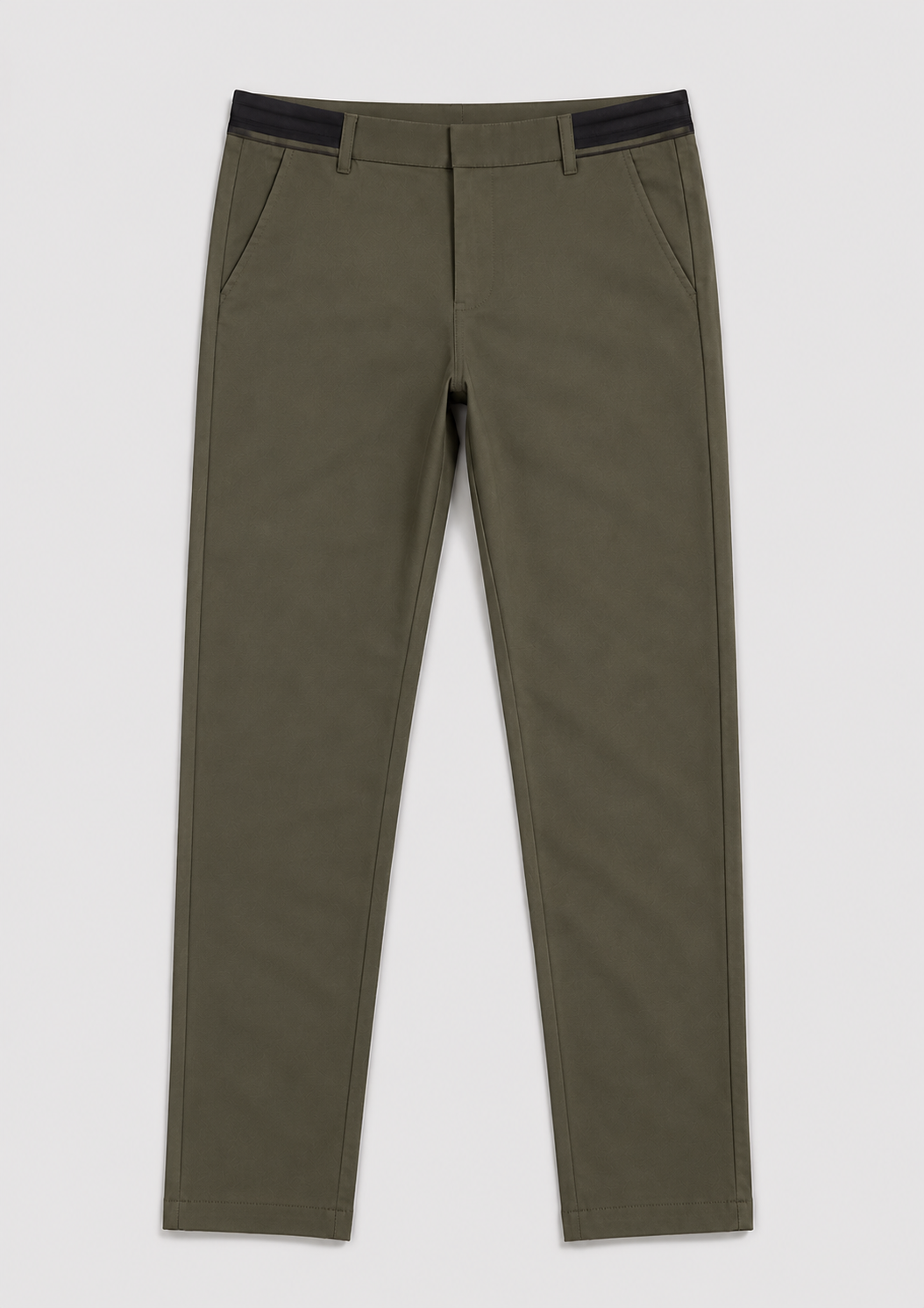 Men's Slim Fit Chino Trousers | Elastic Waist | Tapered Smart Casual Pants | Steven & Levon