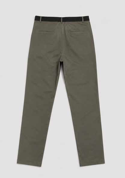 Men's Slim Fit Chino Trousers | Elastic Waist | Tapered Smart Casual Pants | Steven & Levon