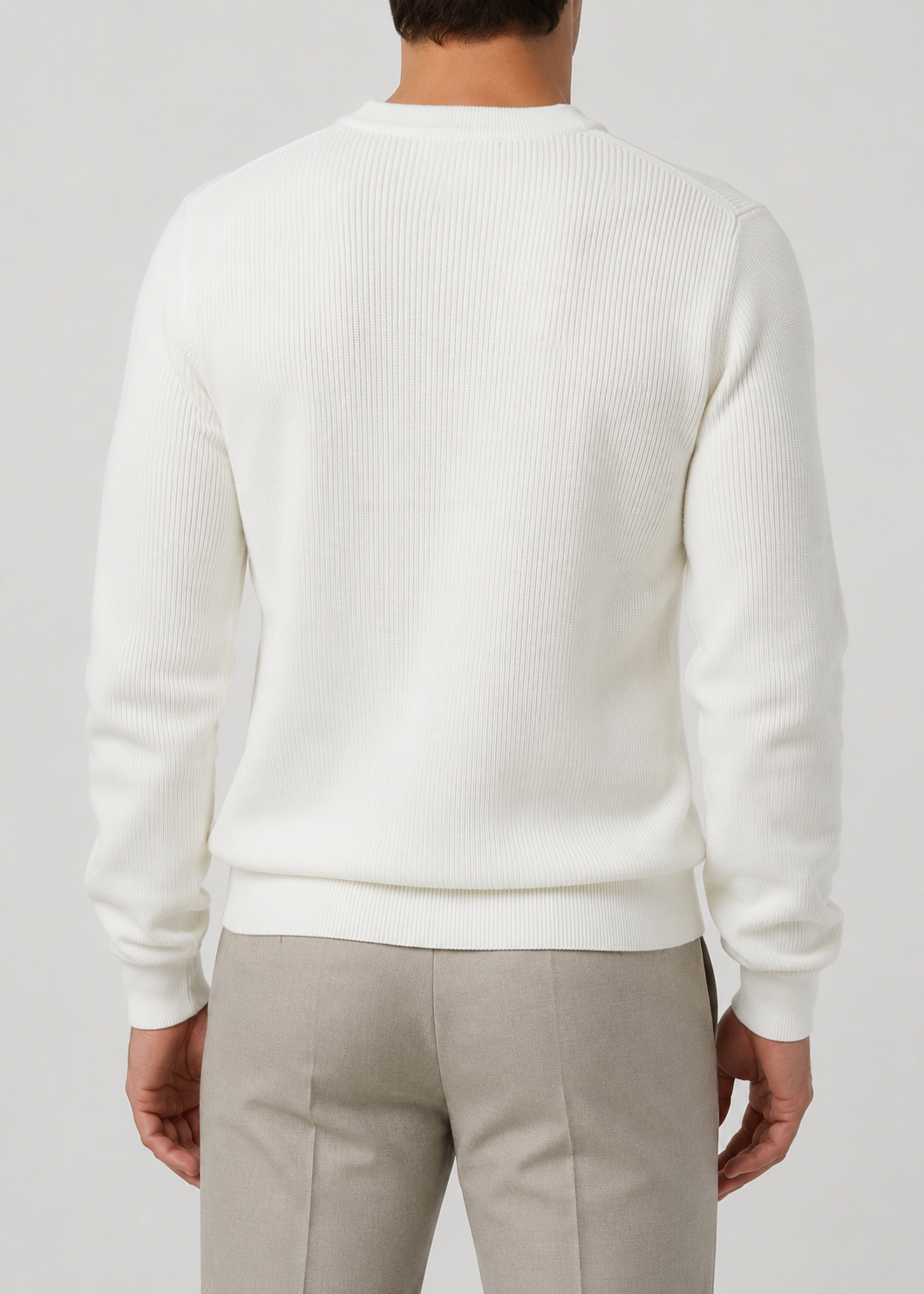 Men’s Ribbed Knit Sweater | Soft Knit Jumper | Textured Design | Everyday Comfort | Steven & Levon