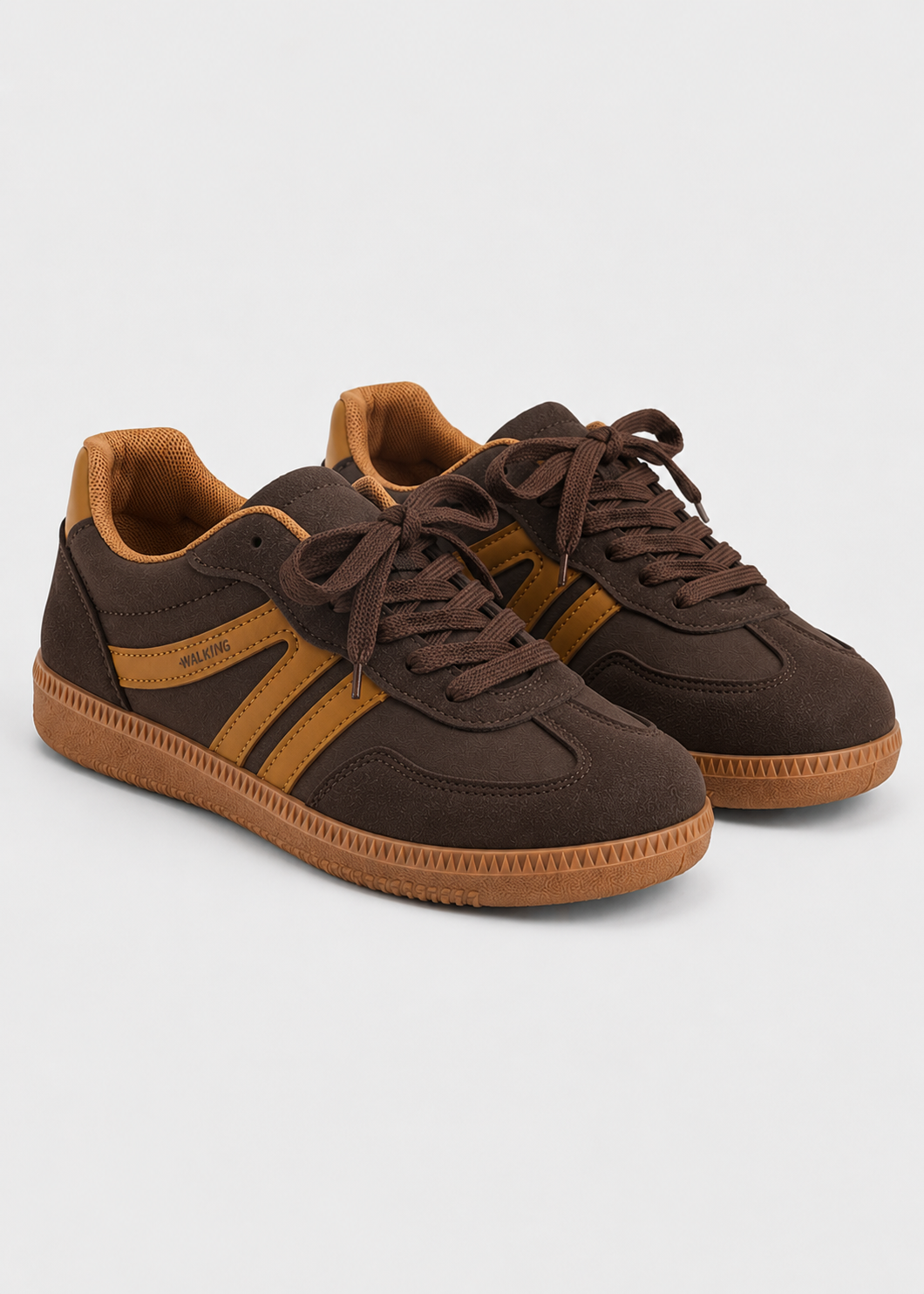 Women’s Lace-Up Casual Sneakers | Women | Synthetic Upper & Gum Rubber Sole | Low-Top Everyday Trainers | Steven & Levon