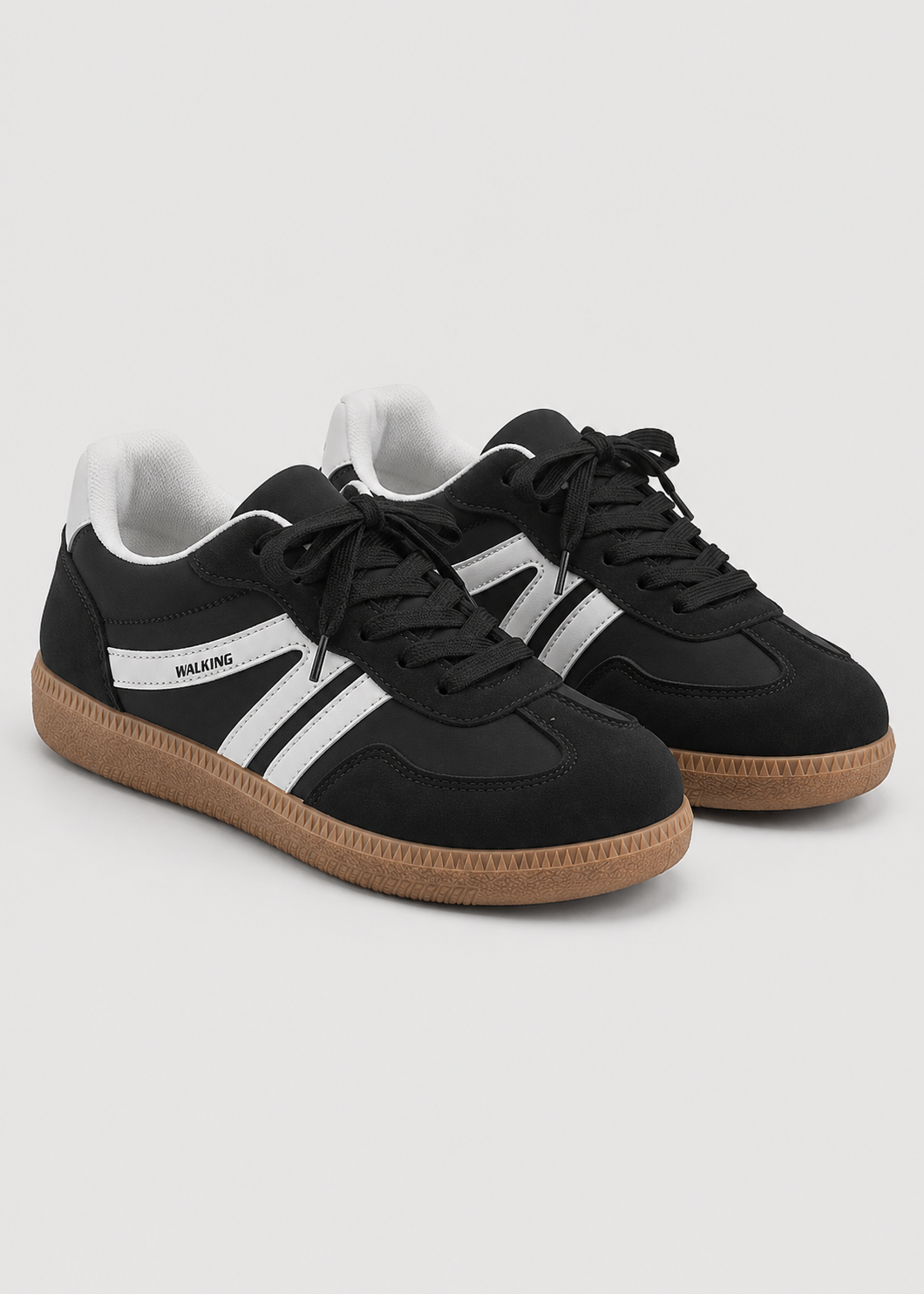 Women’s Lace-Up Casual Sneakers | Women | Synthetic Upper & Gum Rubber Sole | Low-Top Everyday Trainers | Steven & Levon