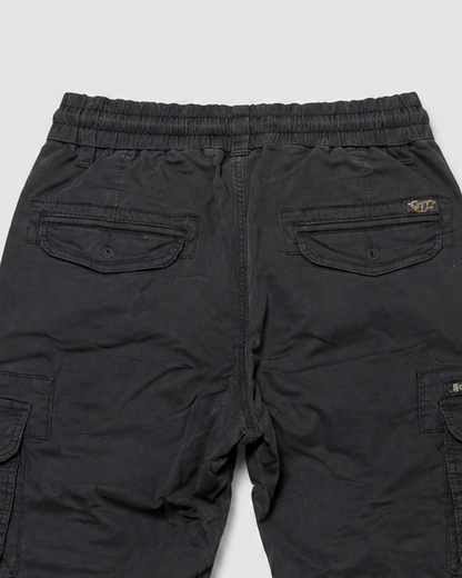 Men’s Cargo Trousers | Tapered Fit Utility Pants | Multi Pocket Cuffed Streetwear Trousers | Steven & Levon