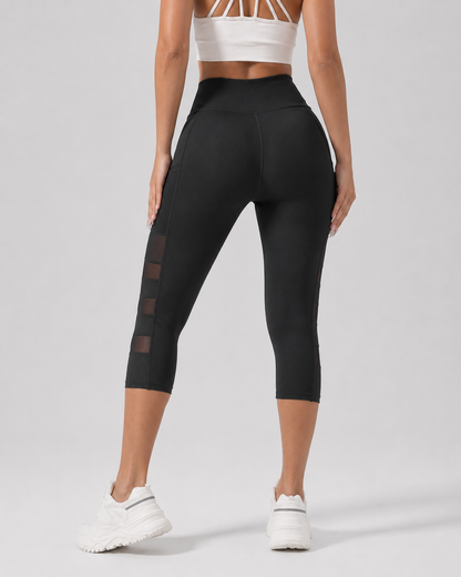 Mira Yoga Pants for Women | High Waisted | Mesh Splicing | Tummy Tuck | Steven & Levon