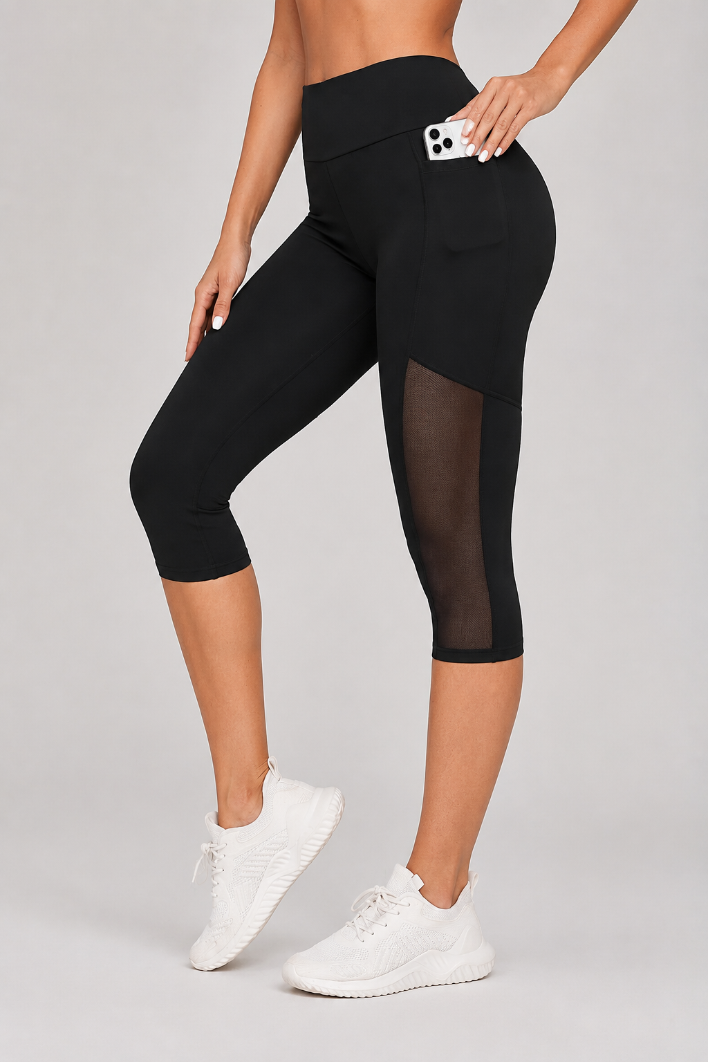 Mira Yoga Pants for Women | High Waisted | Mesh Splicing | Tummy Tuck | Steven & Levon