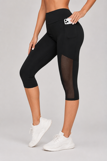 Mira Yoga Pants for Women | High Waisted | Mesh Splicing | Tummy Tuck | Steven & Levon
