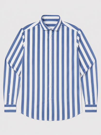 Men's Striped Shirt | Men | Lightweight | Modern Fit Button-Up | Steven & Levon