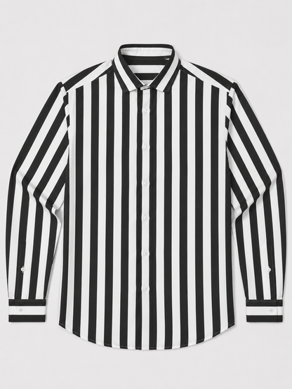 Men's Striped Shirt | Men | Lightweight | Modern Fit Button-Up | Steven & Levon