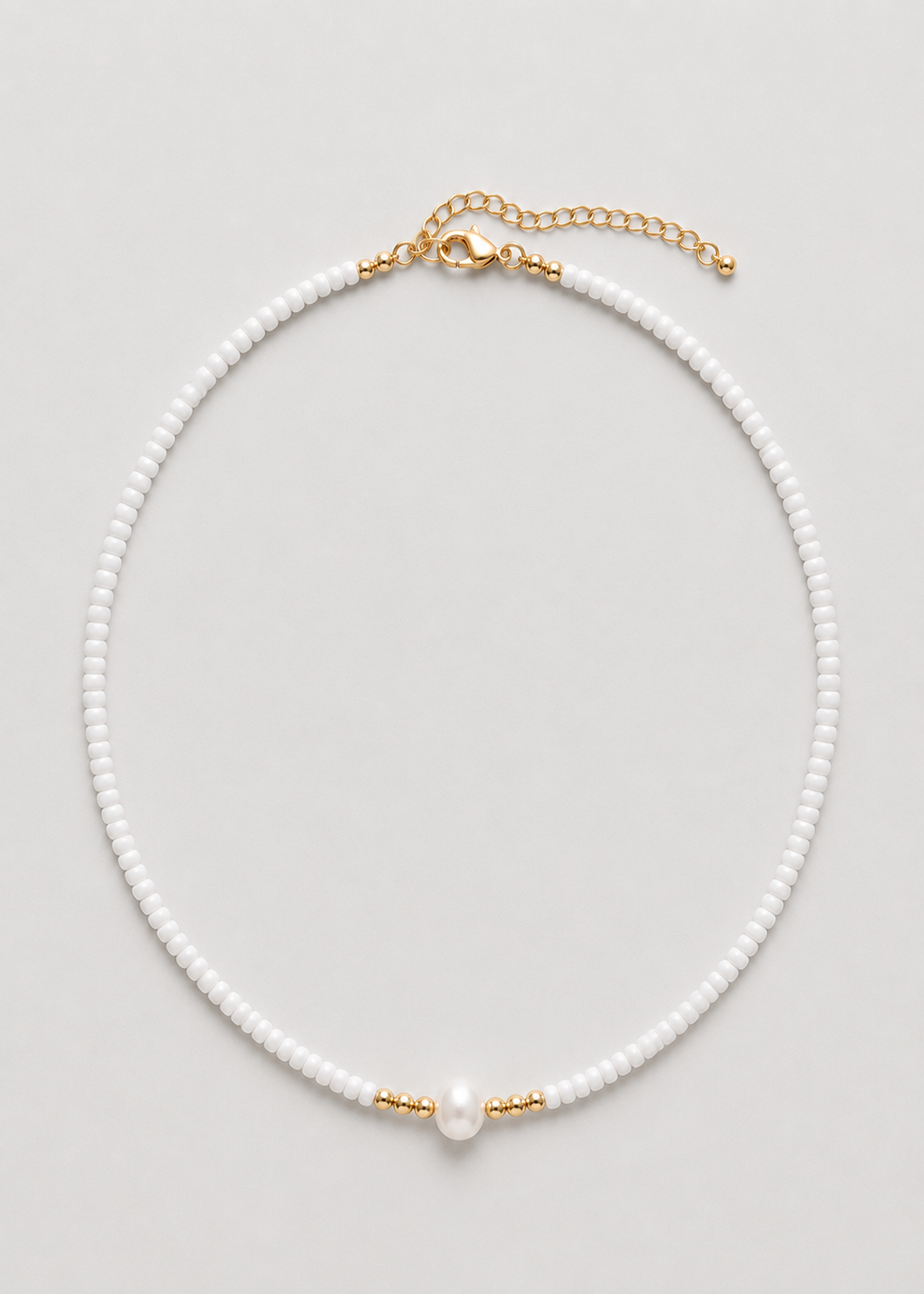 Freshwater Pearl Necklace | Women | Handcrafted Jewelry | Glass Mica Beads | Elegant Gift | Steven & Levon