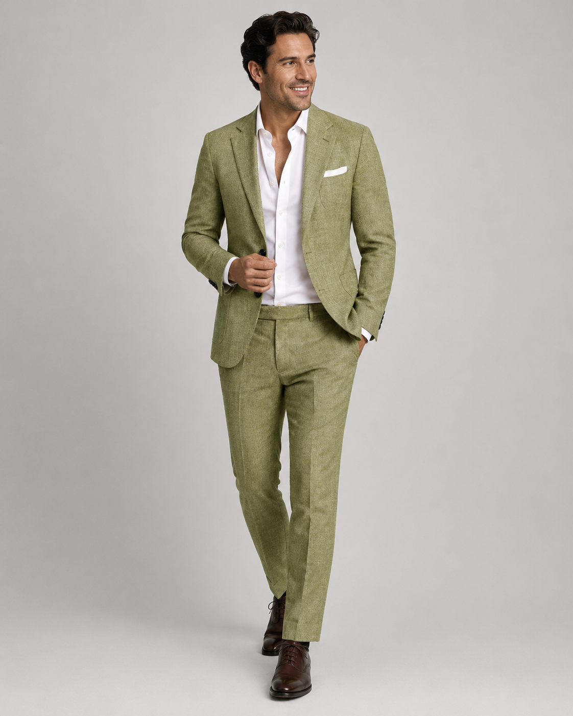 Men's Nylon Wedding Suit | Tailored Two Piece Set | Lightweight Formal Occasion Wear | Steven & Levon