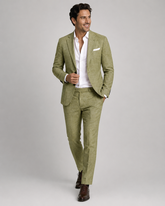 Men's Nylon Wedding Suit | Tailored Two Piece Set | Lightweight Formal Occasion Wear | Steven & Levon